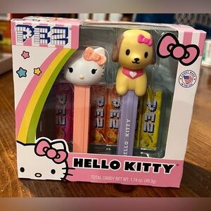 New! Sanrio Hello Kitty & Puppy Pez Dispenser Set 2 Pack w Candy 2023 NIB Kawaii